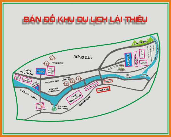 Vườn sinh thái Lái Thiêu Đà Nẵng nằm ở phía Tây trung tâm